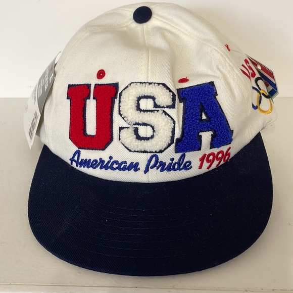 1996 Olympic Puff Snap Back Baseball Cap NWT Olympic 1996 Coca Cola T Shirt NWT - Picture 8 of 16